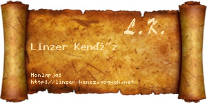 Linzer Kenéz névjegykártya